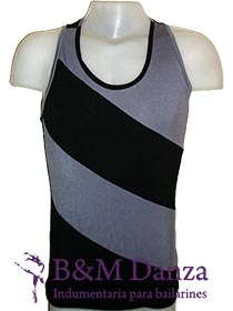 Remera competición con franjas