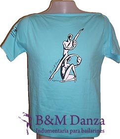 Remera estampada manga corta