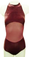 Malla cuello americano con transparencia adelante