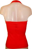 Remera escote V atras