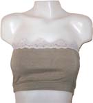 Top bandeau con puntilla