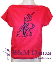 Remera de danza estampada